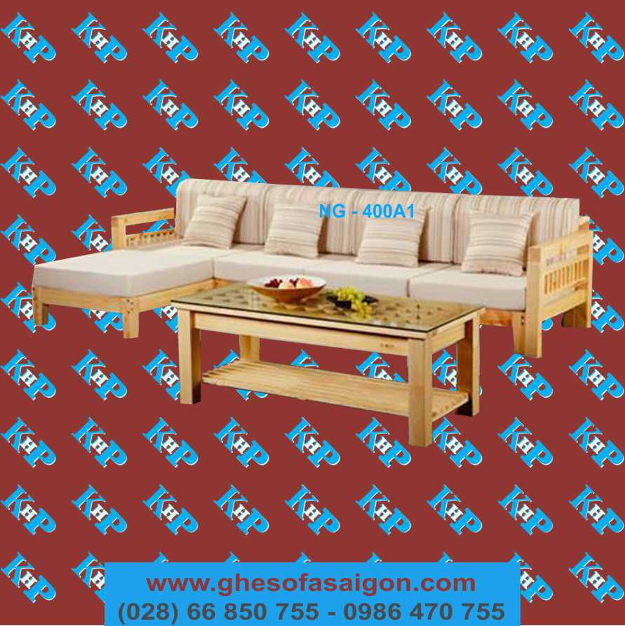 Nệm ghế sofa gỗ, bọc nệm sofa gỗ NG-400A1